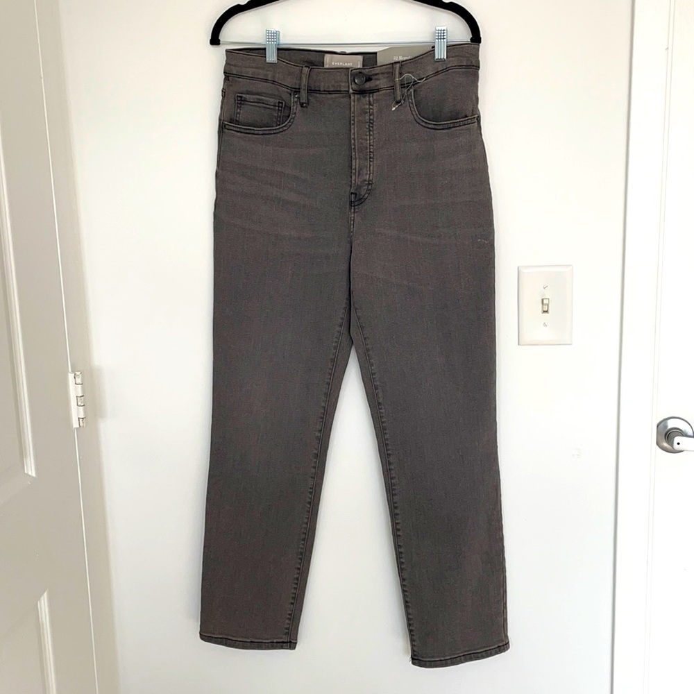 Everlane High rise slim straight denim jeans